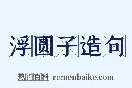 浮圆子造句是什么意思的图片